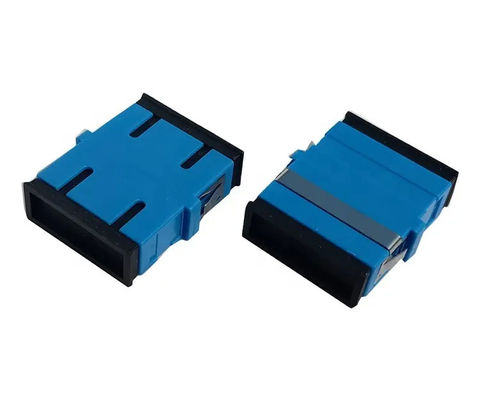 SC UPC SM SX Fiber Optic Adapter With Blue Color Plastic Material