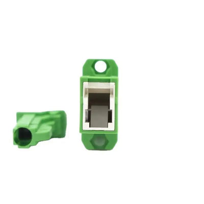 Simplex Fiber Optic Adapter , SM SX E2000 APC Adapter With Flange