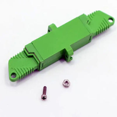 Simplex Fiber Optic Adapter , SM SX E2000 APC Adapter With Flange