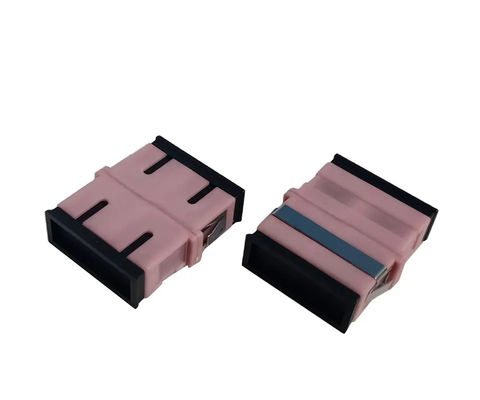 SC UPC Fiber Optic Adapter Single Mode Duplex Blue Color PC Material