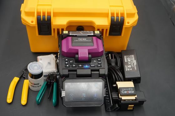 Multi Language Fiber Cable Accessories , 10s Optical Fiber Splicing Machine