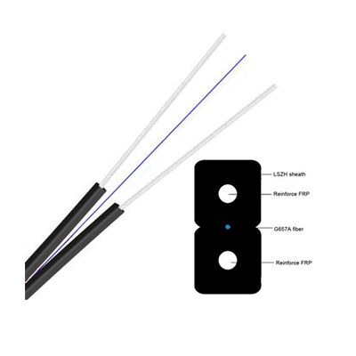 Durable 300N 850nm Wavelength Fiber Optic Drop Cable For High Speed Connectivity