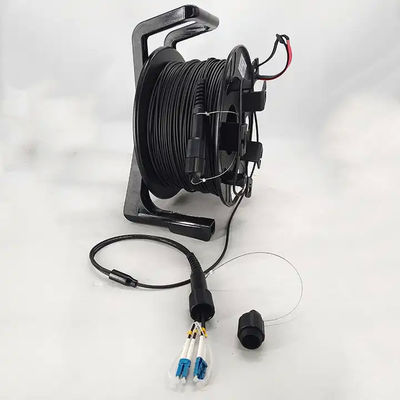 Portable Field Deployable Tactical Fiber Optic Cable Reel 500 Meter