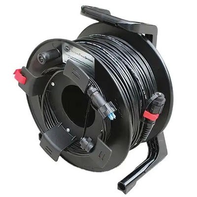 Black Outdoor Cable Rollers 300M 250M 200M 150M 100m LC To LC Fiber Patch Cord Extension Cable Reel