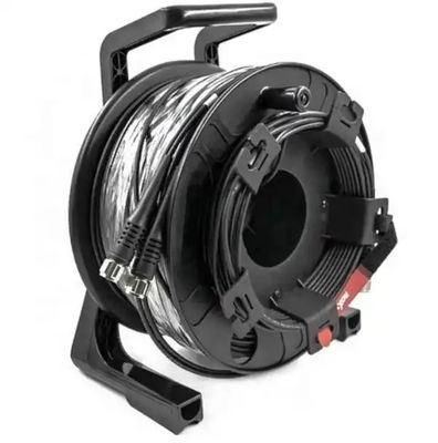 Black Outdoor Cable Rollers 300M 250M 200M 150M 100m LC To LC Fiber Patch Cord Extension Cable Reel